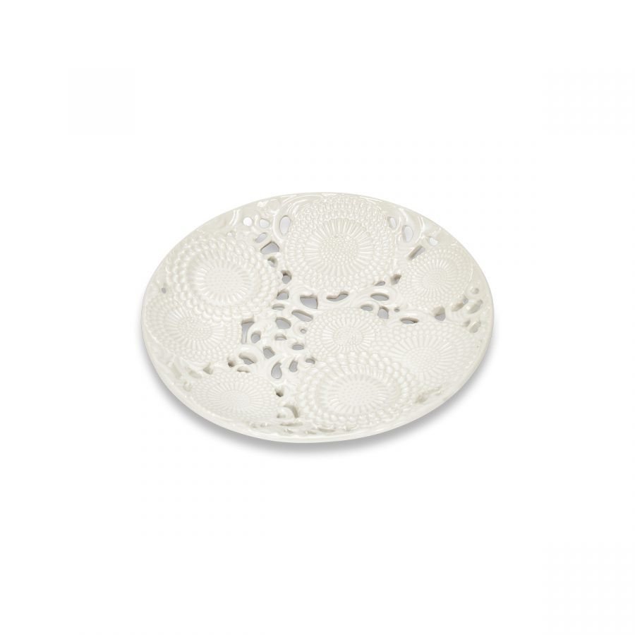 Vassoio diametro 18cm. Bianco - d18022