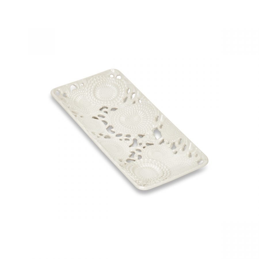 Vassoio cm.23x11 bianco - d18023