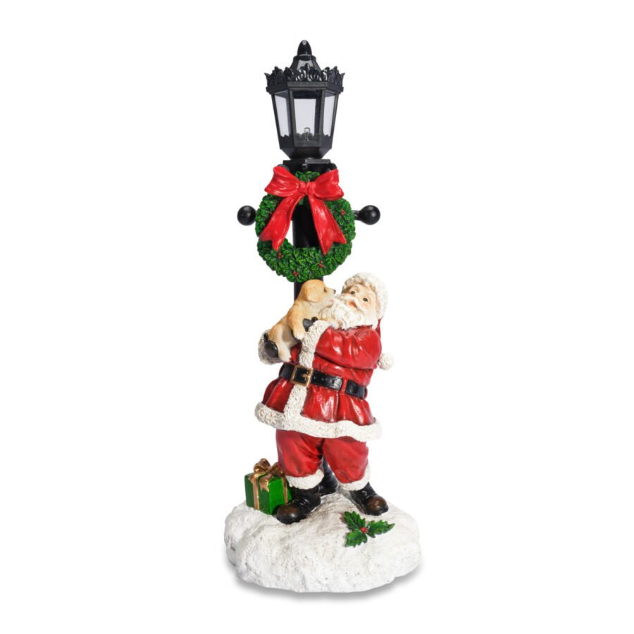 Babbo natale con luce cm.15x39h. - d18319