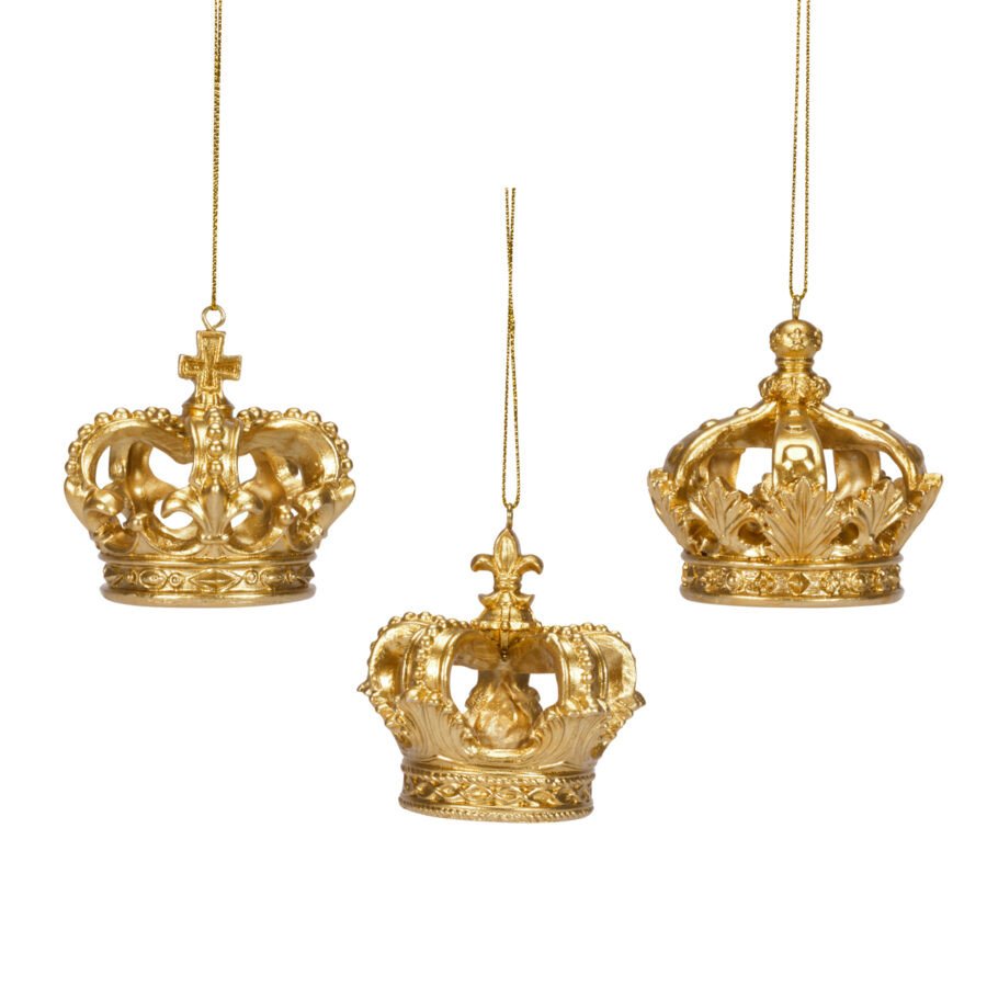 Set 3 corone da appendere 7x7cm. - d18330