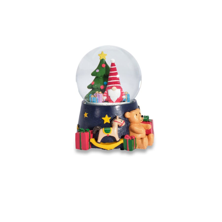 Globo con luci e musica cm.12x15h. - d18359