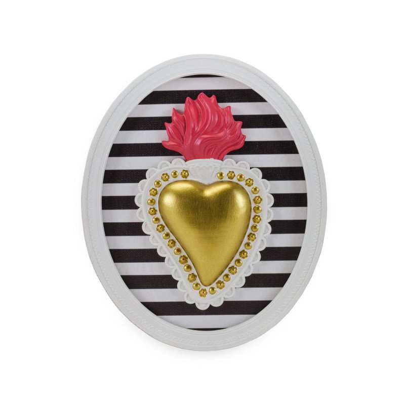 Cornice ovale c/cuore cm.22x18 ton coeur - d18503 Cornice ovale c/cuore cm.22x18 ton coeur - d18503