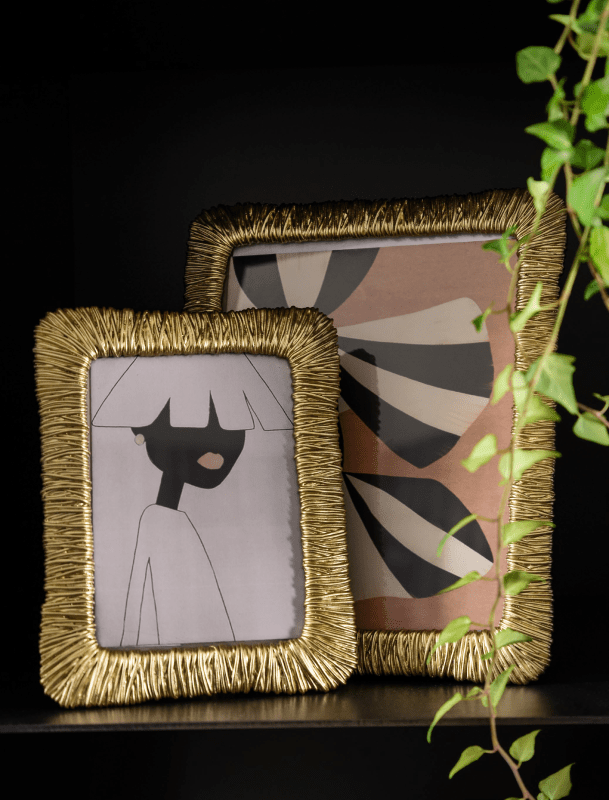 Cornice fili oro formato foto 20x25 - d18532