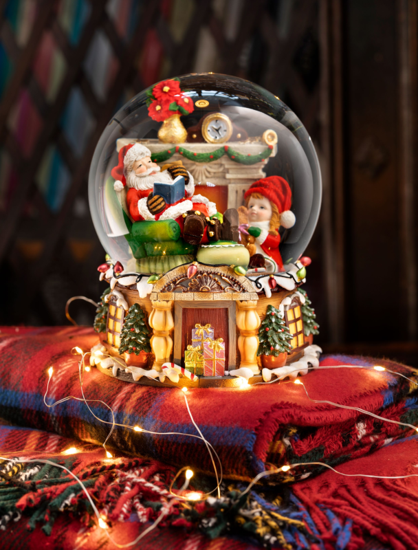 Globo Carillon Babbo Natale Cm.16x20h. - d18589