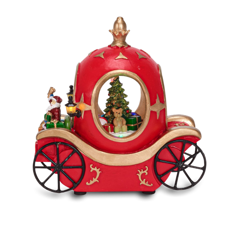Carrozza Con Luce Musica Movimento Cm.21x9x21h. - d18632