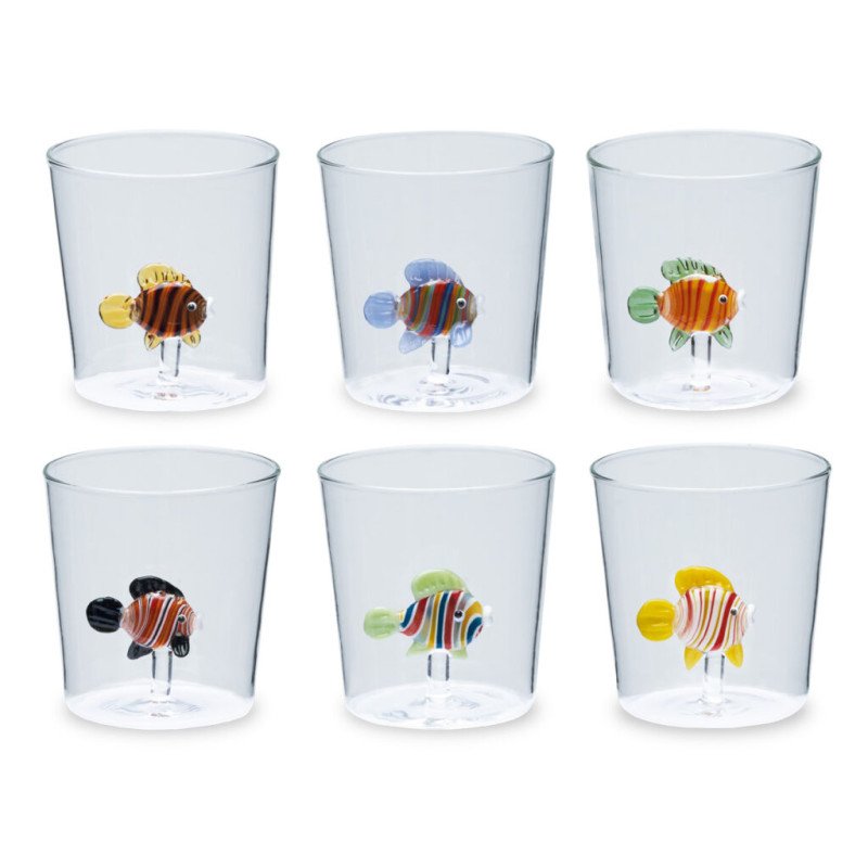 Set sei Bicchieri Rainbowfish - d18659