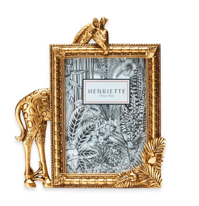 Cornice giraffa oro  formato foto 13x18 - d18705