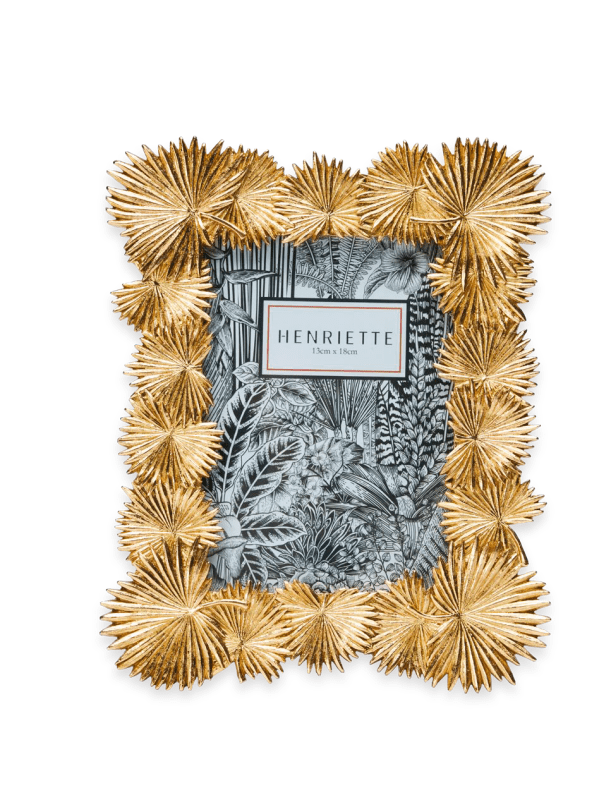 Cornice palme oro formato foto 13x18 - d18713