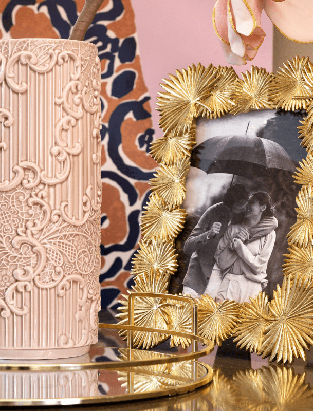 Cornice palme oro   formato foto 20x25 - d18714