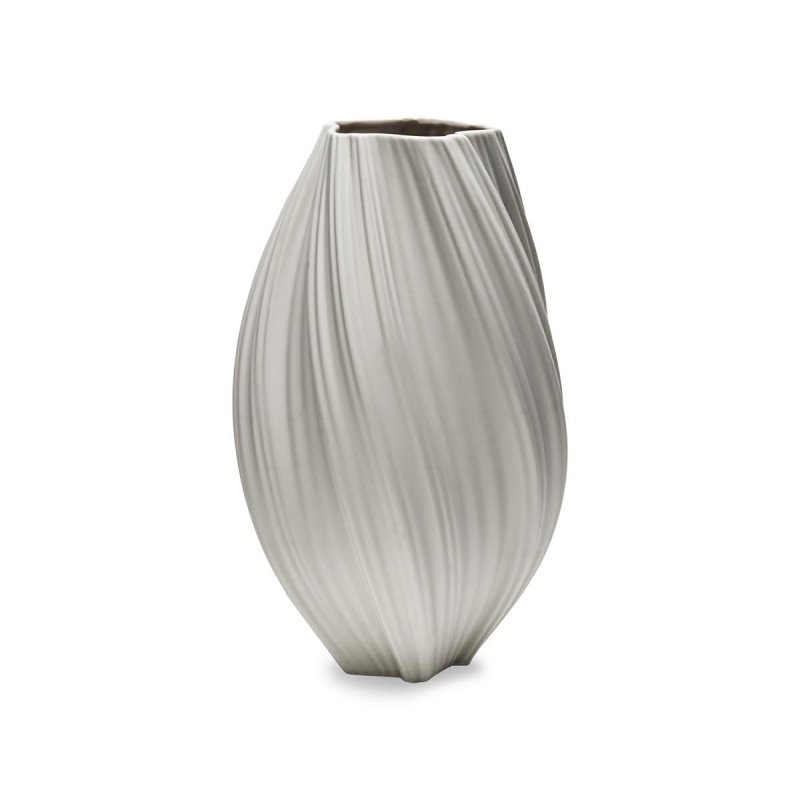 Vaso Tourbillon bianco cm 20x33h - d18767