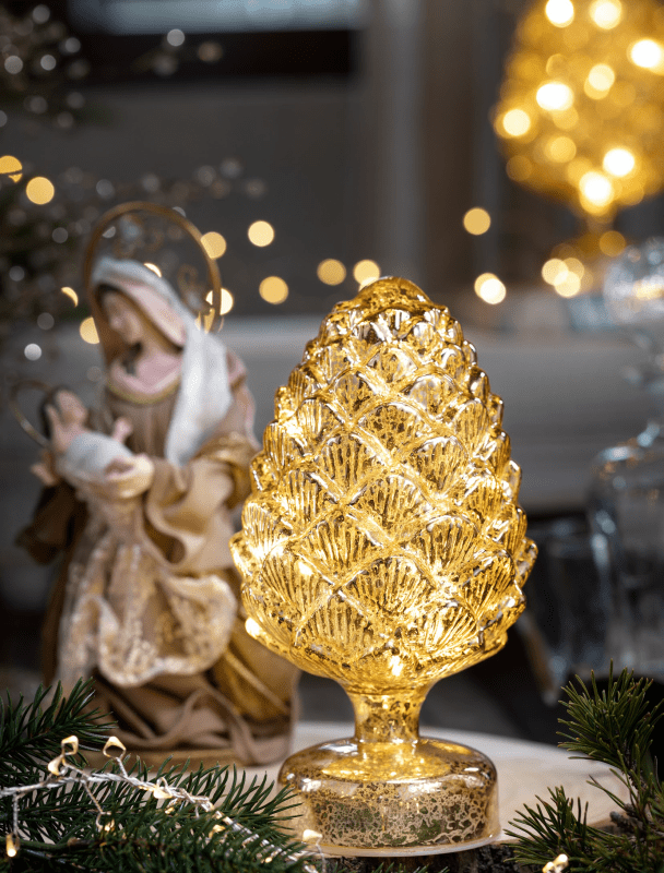 PIGNA C/LUCI  ALTEZZA 22,5 CM - d18861