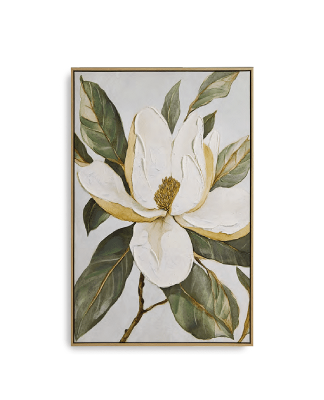 Quadro fiore bianco cm. 73x103 (70x100) - d19026