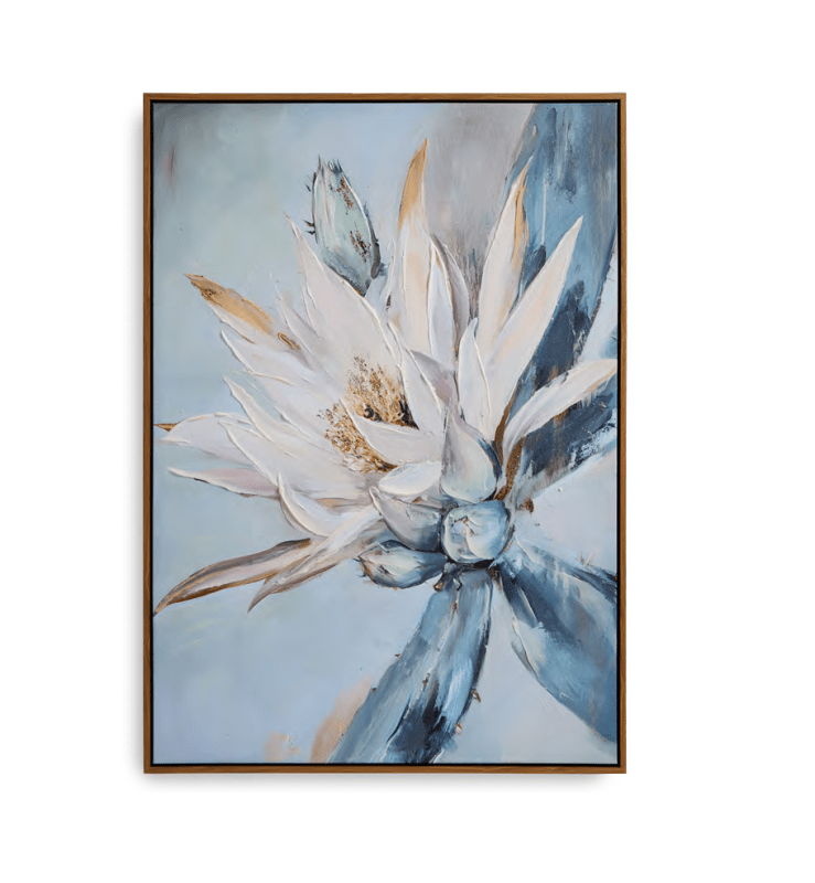 Quadro fiore azzurro cm. 73x103 (70x100) - d19028