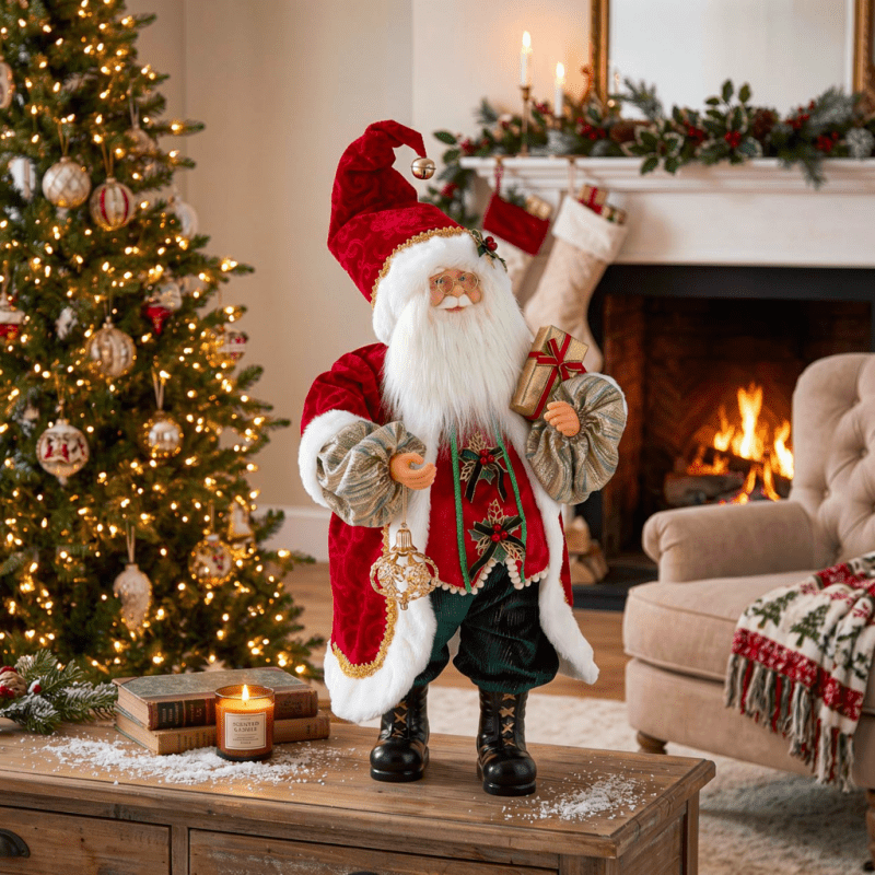 Babbo Natale Con Sfera H.63cm. - d19236
