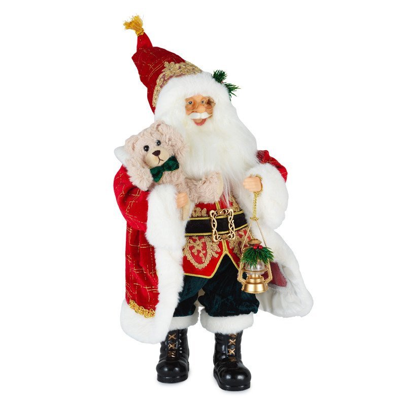 Babbo Natale Con Peluche H.48cm. - d19237