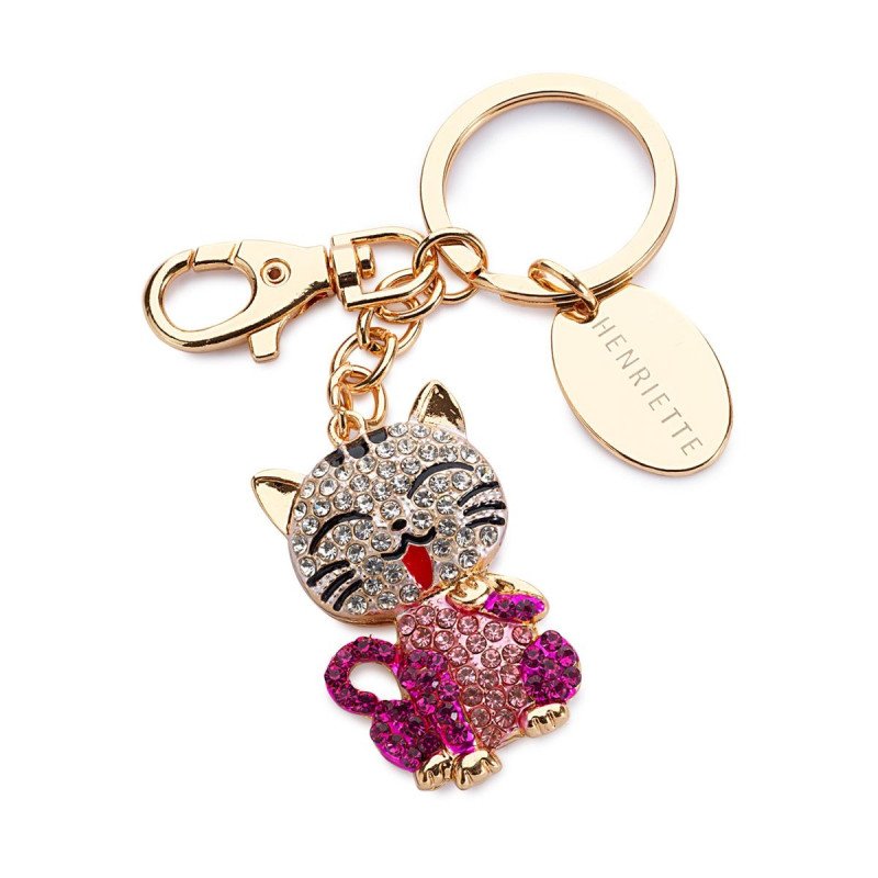 Portachiave  Gattino Rosa - d19258