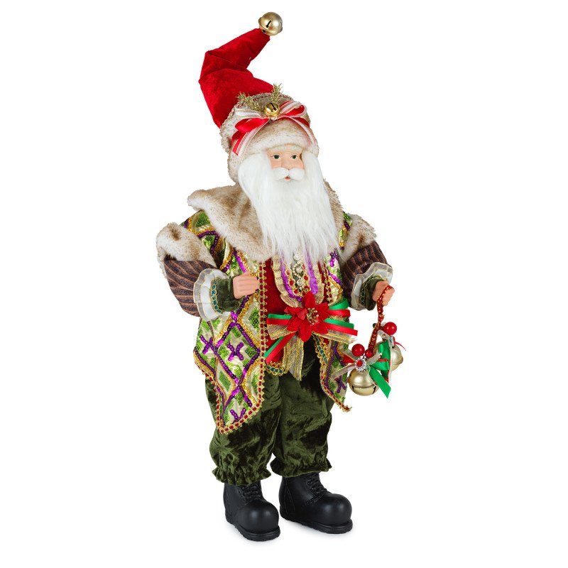 Babbo Natale Con Campanelle H.45cm. - d19309