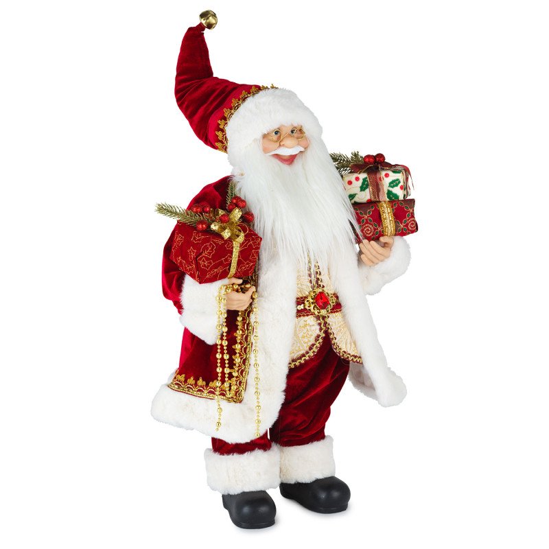 Babbo Natale Con Pacchi Regalo H.60cm - d19314