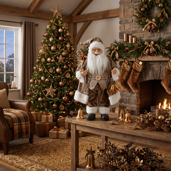 Babbo Natale Con Campane H.60cm. - d19316