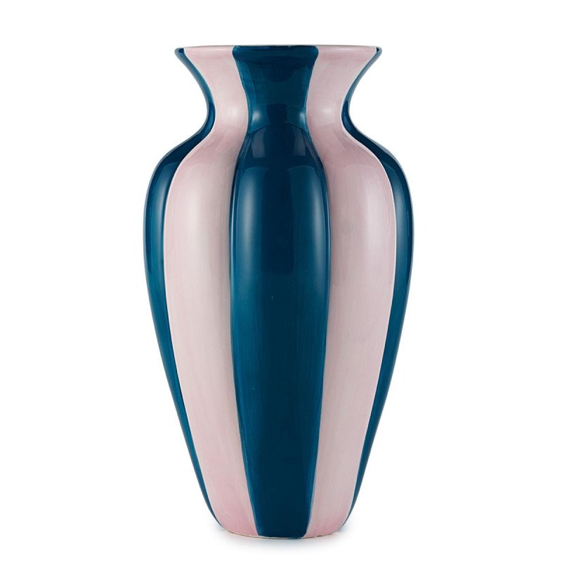 Vaso in Vetro Rosa Ottanio d 17 h 30 cm - d19374