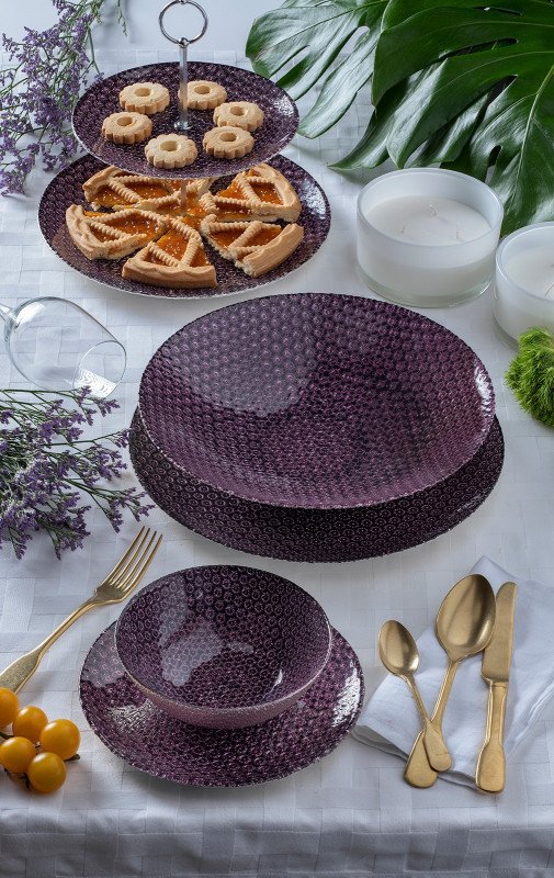 Set da 2 coppe piccole 15cm aurora glicine - aur1507gl