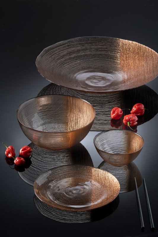 Coppa grande 22cm camilla bronzo - cam2208br