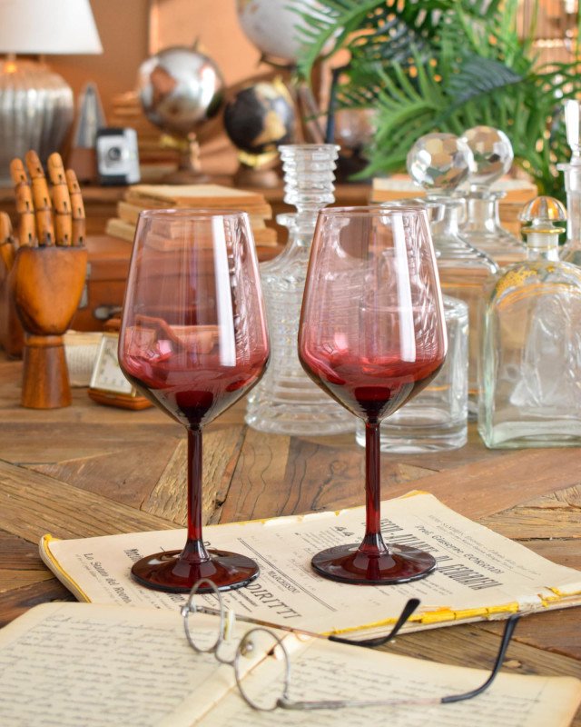 Set 6 calici vetro red xmas - 57.1957