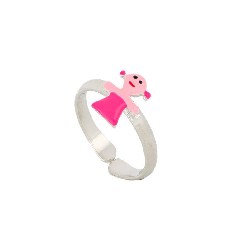 Anello argento 925 bimba rosa - agan095kd