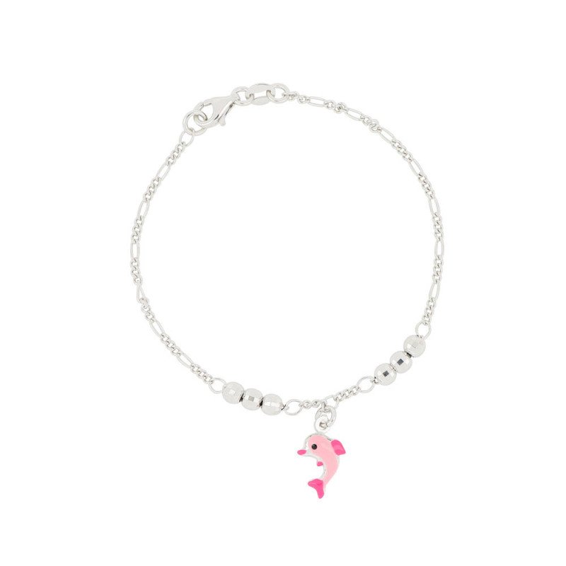 Bracciale argento 925 lineari delfino - agbr091kli
