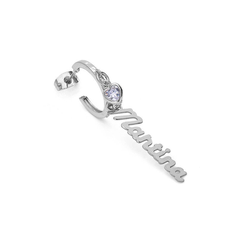Orecchini in argento 925 nome corsivo - ornc005 Orecchini in argento 925 nome corsivo - ornc005