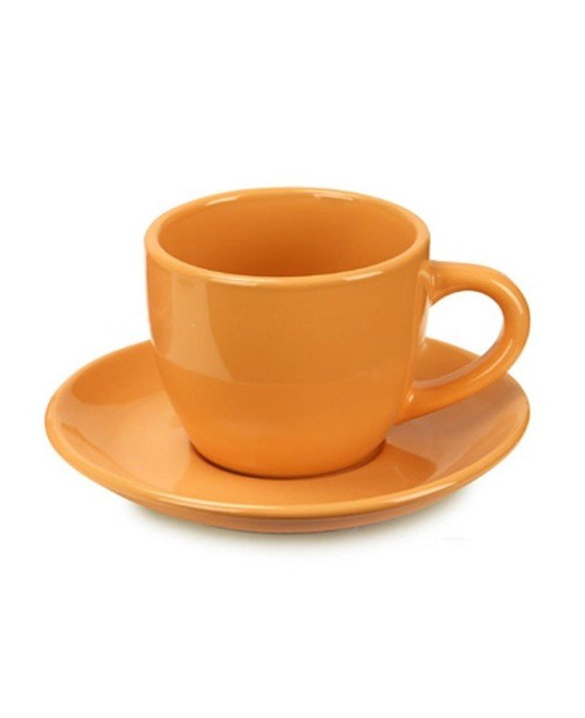 Carioca Set 6 tazzine caffè con piattino  90 ml Arancione - 56757