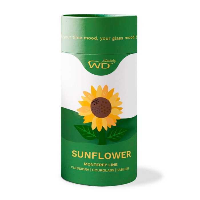 Clessidra in vetro borosilicato con soggetto Girasole - wd636gir