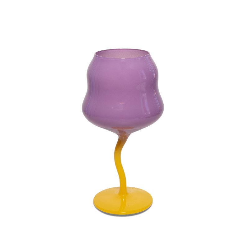 Set 2 calici cocktail. Capacità 450 ml. Arancione Azzurro , viola e giallo - wd722e