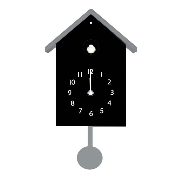Orologio cucù. Colore Nero. - wd759n