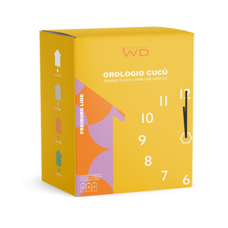 Orologio cucù. Colore Tortora. - wd759tor