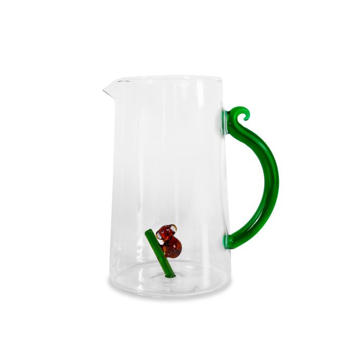 Caraffa in vetro borosilicato. Capacità 1,5 L. Decoro koala. - wd775koa