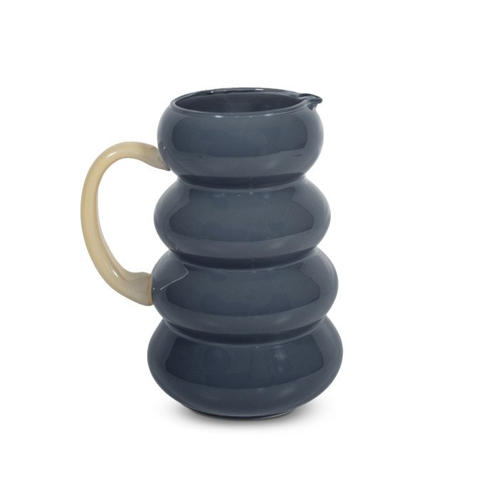 Brocca in vetro. Capacità 1,5 L. Colore blu. - wd783bl