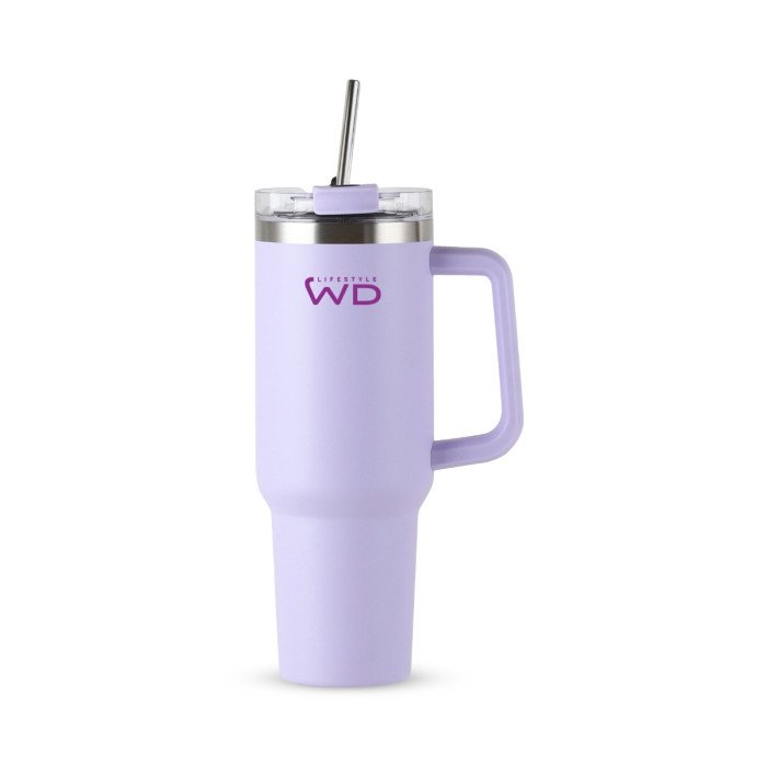 Mug Americana in acciaio inox. Capacità 1,2 L. Colore lilla. - wd821li