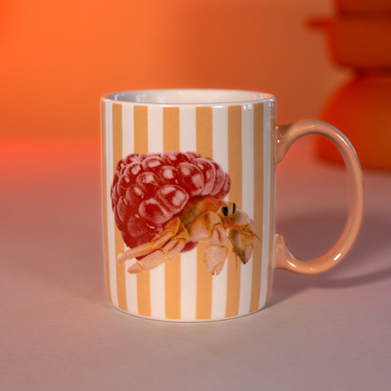 Tazza in new bone china 330ml. Decoro Paguro - wd887pag