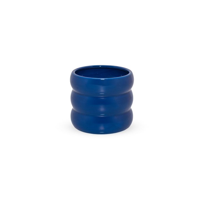Vaso in terracotta. Colore blu. - wd893bl