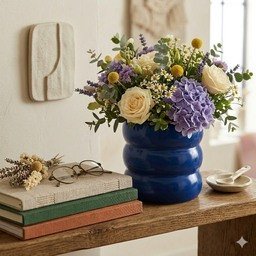 Vaso in terracotta. Colore blu. - wd893bl