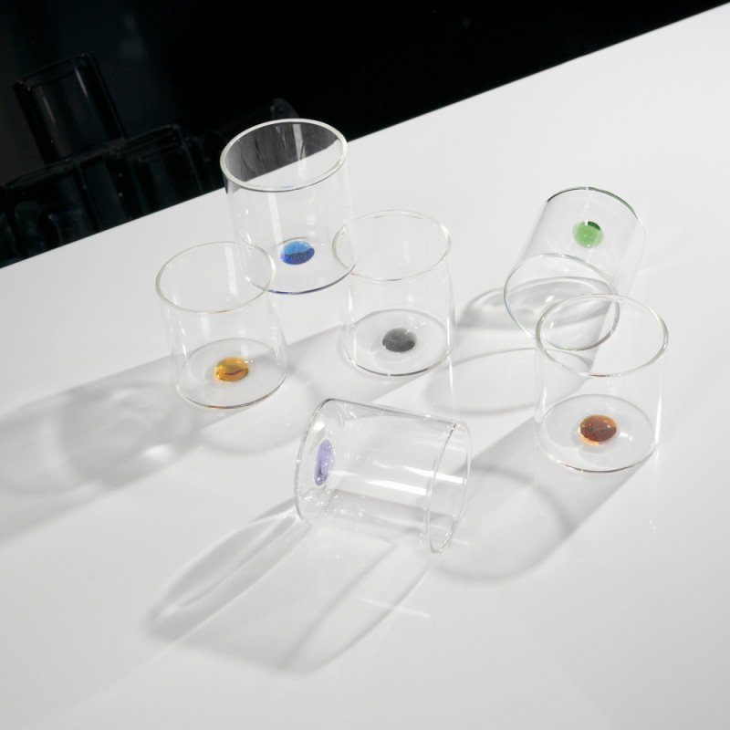 Set 6 bicchierini in vetro borosilicato. Capacità 10 cl - wd909