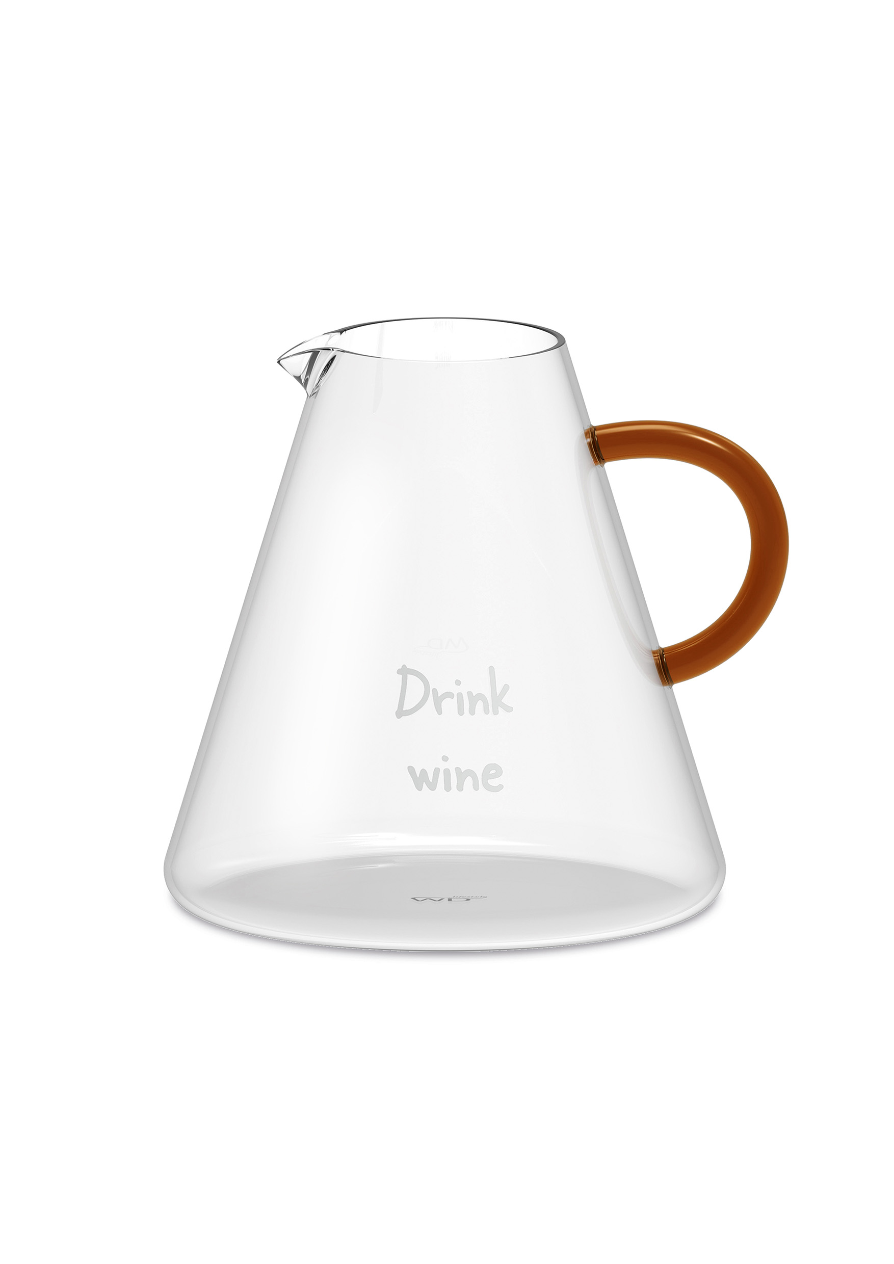 Brocca/decanter in vetro borosilicato. - wdf605