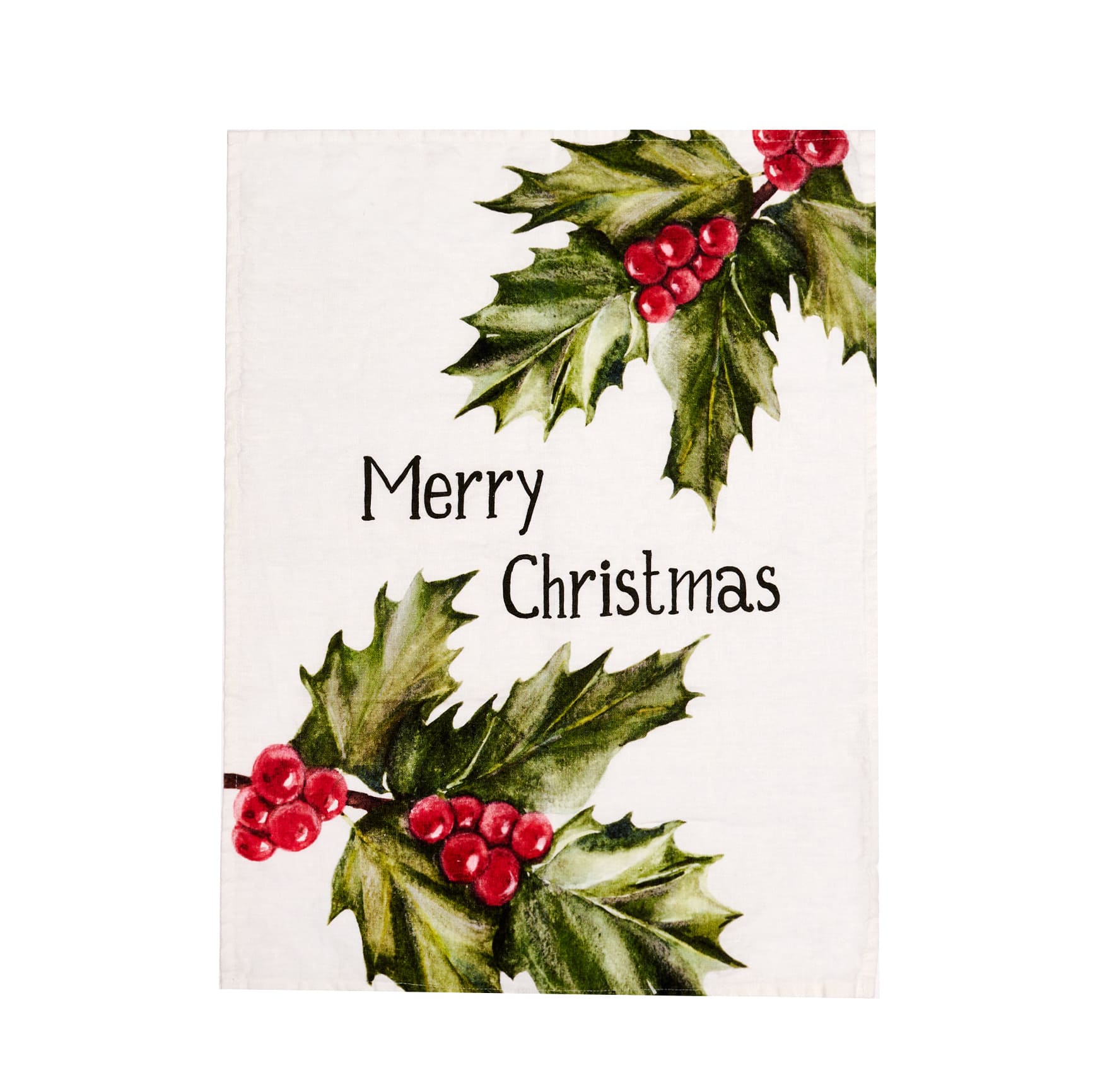 CANOVACCIO 50X68 BIANCO  MERRY CHRISTMAS  AGRIFOGLIO - 10010138 CANOVACCIO 50X68 BIANCO  MERRY CHRISTMAS  AGRIFOGLIO - 10010138