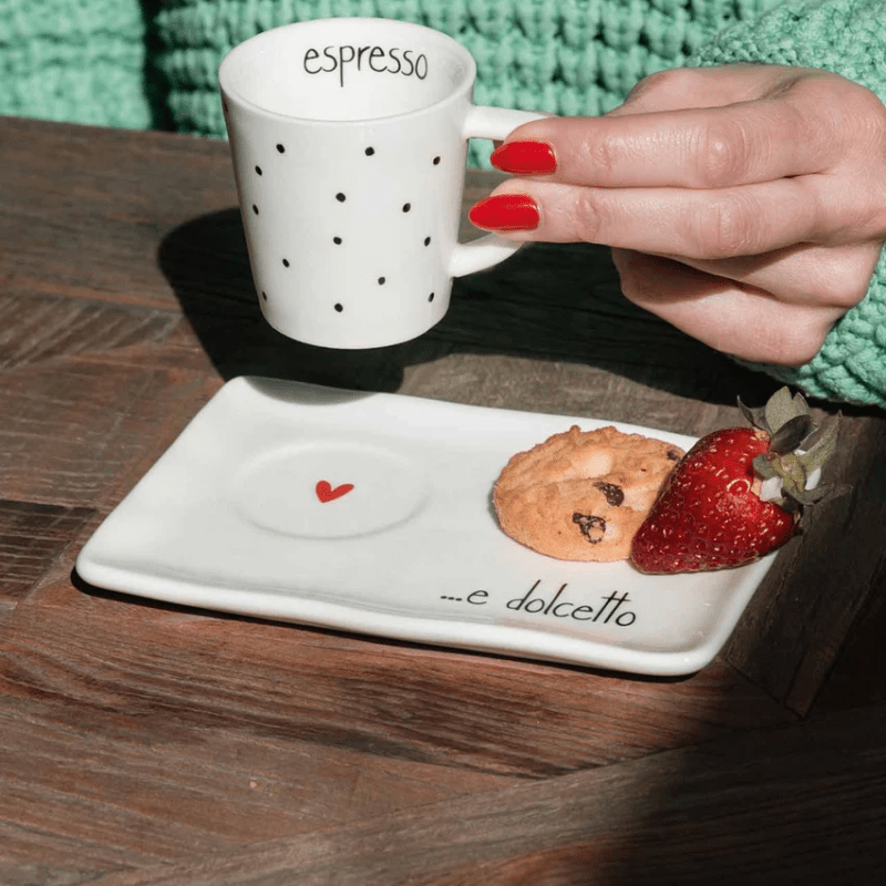 SET 2 PIATTI ESPRESSO DOLCETTO - 10010659 SET 2 PIATTI ESPRESSO DOLCETTO - 10010659