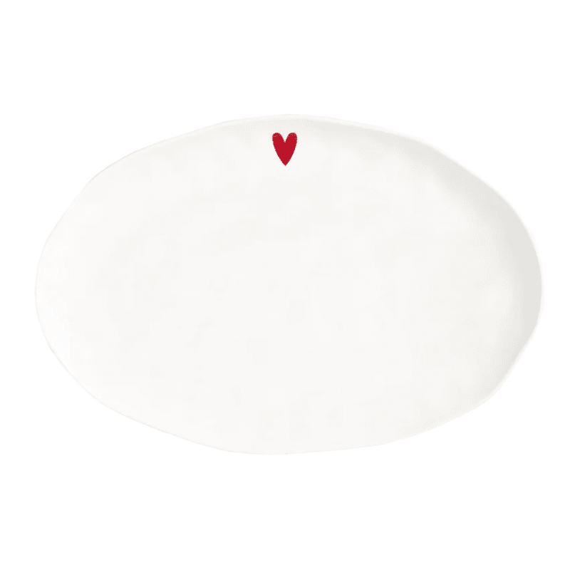 PIATTO OVALE CUORE 36.6X24.5CM - 10010697 PIATTO OVALE CUORE 36.6X24.5CM - 10010697
