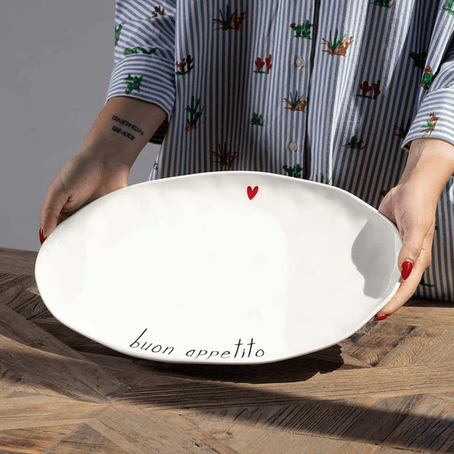 PIATTO OVALE BUON APPETITO 36.6 X 24.5CM - 10010698 PIATTO OVALE BUON APPETITO 36.6 X 24.5CM - 10010698