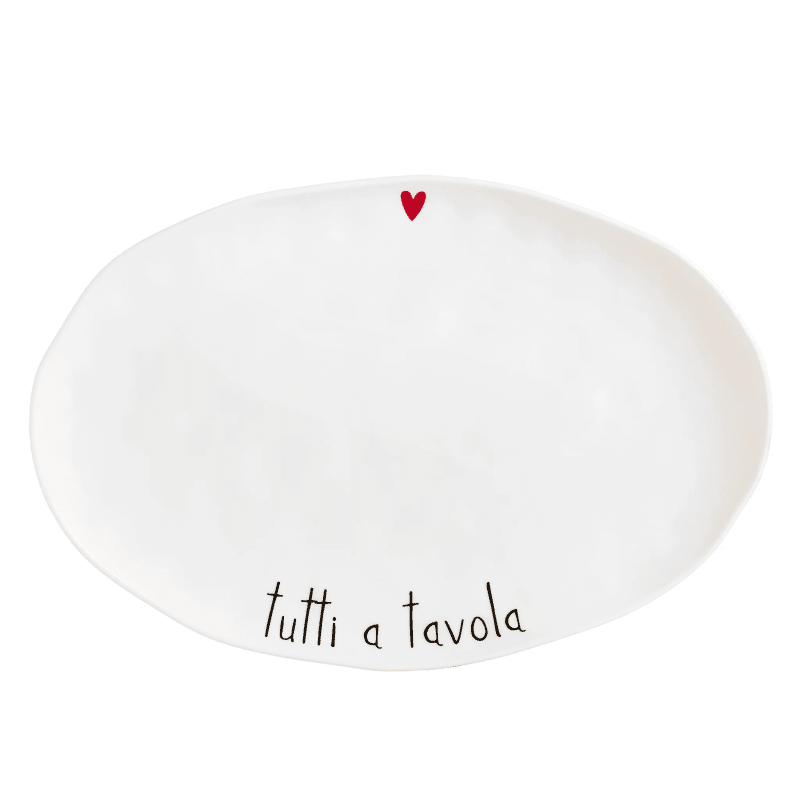 PIATTO OVALE TUTTI A TAVOLA - 10010715 PIATTO OVALE TUTTI A TAVOLA - 10010715