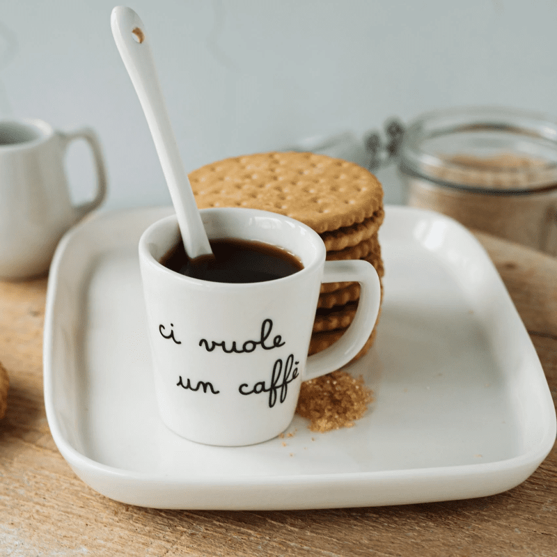 SET 2 TAZZINE ESPRESSO CI VUOLE UN CAFFE' - 10010771 SET 2 TAZZINE ESPRESSO CI VUOLE UN CAFFE' - 10010771