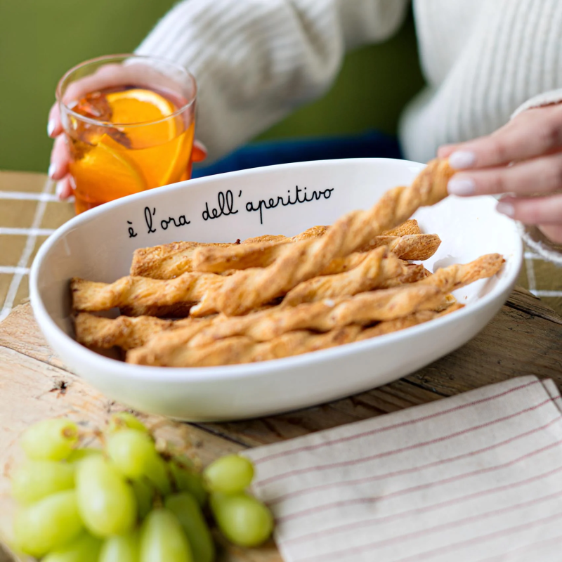 PIATTO OVALE FONDO  E' L'ORA DELL'APERITIVO - 10010840